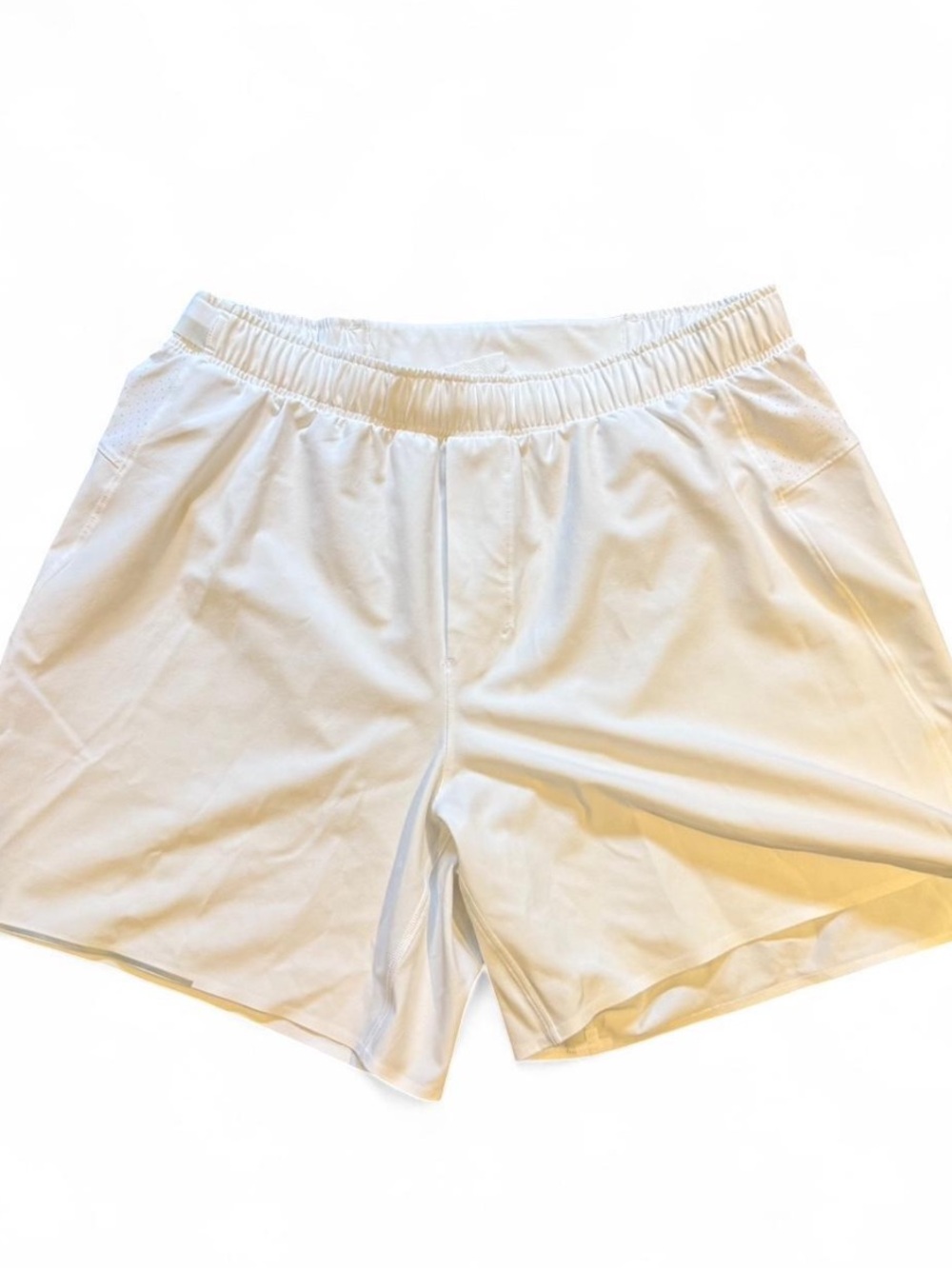 Men’s white Lululemon shorts